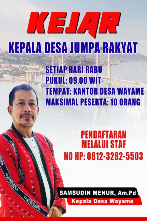 Desa Wayame Luncurkan program inovatif KEJAR Kepala Desa Jumpa Rakyat